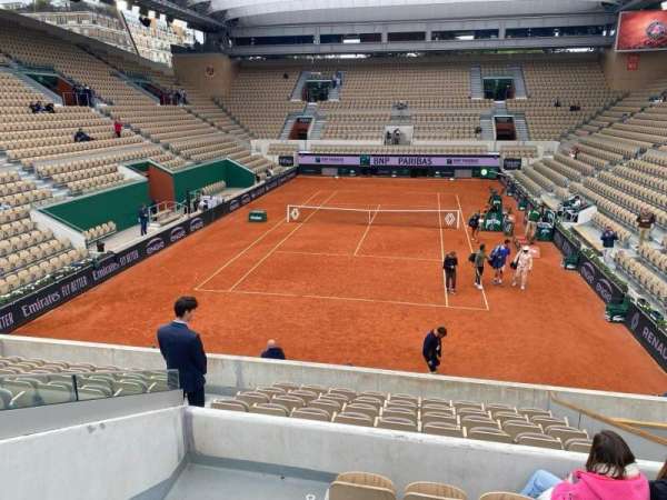 Court Suzanne-Lenglen, section: 2, row: 12, seat: 43