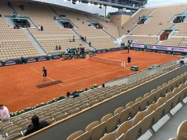 Court Suzanne-Lenglen, section: 8, row: 12, seat: 105
