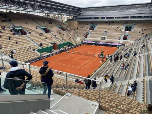 Court Suzanne-Lenglen, section: 1, row: 22, seat: 12