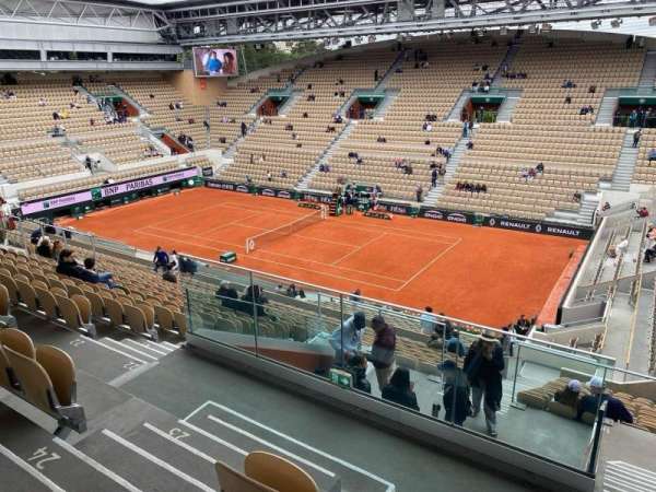 Court Suzanne-Lenglen, section: 4, row: 25, seat: 17