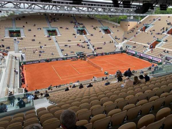 Court Suzanne-Lenglen, section: 8, row: 30, seat: 105