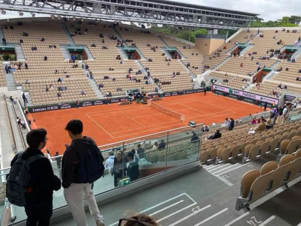 Court Suzanne-Lenglen, section: 8, row: 25, seat: 110