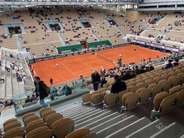 Court Suzanne-Lenglen, section: 17, row: 29, seat: 109