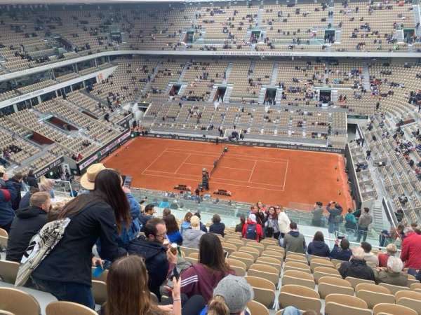 Court Philippe Chatrier, section: 141, row: 18, seat: 48