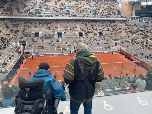 Court Philippe Chatrier, section: 143, row: 9, seat: 93