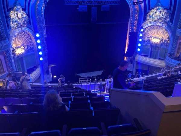 Palace Theatre, Broadway, section: Rear Mezzanine L, row: l, seat: 123