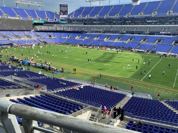 M&T Bank Stadium, section: 249, row: 1w, seat: 6