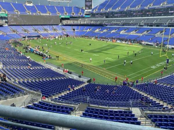M&T Bank Stadium, section: 246, row: 1w, seat: 7