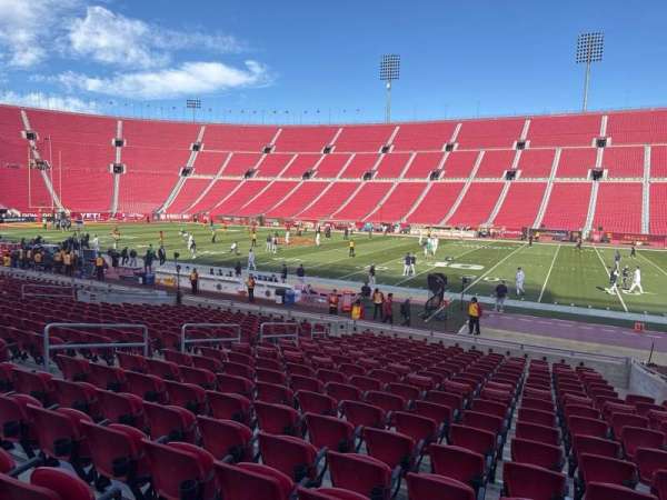 Los Angeles Memorial Coliseum, section: 105a, row: 18, seat: 5