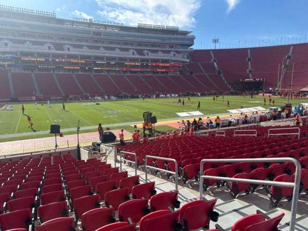 Los Angeles Memorial Coliseum, section: 124a, row: 18, seat: 4
