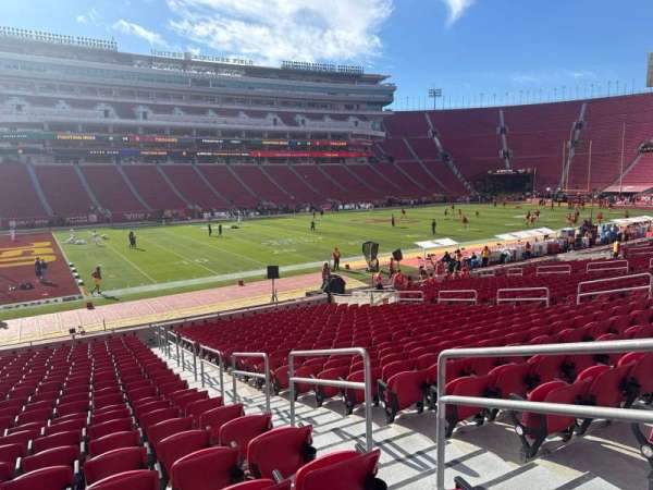 Los Angeles Memorial Coliseum, section: 124b, row: 23, seat: 3