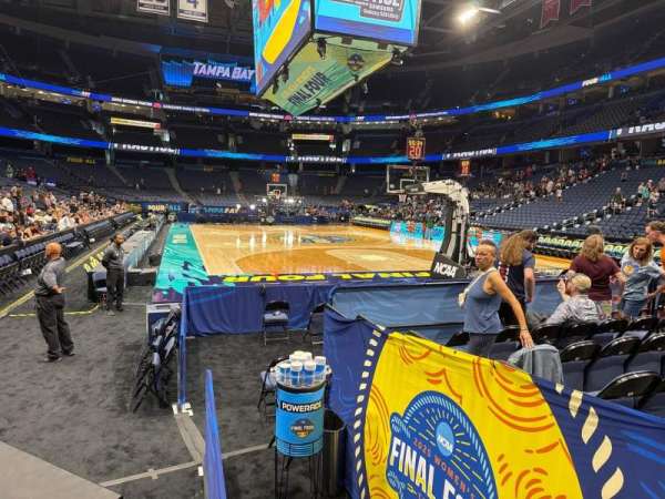 Benchmark International Arena, section: 110, row: a, seat: 4