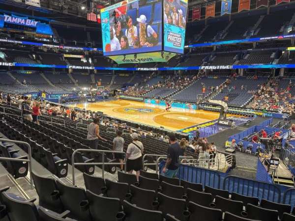 Benchmark International Arena, section: 112, row: v, seat: 22