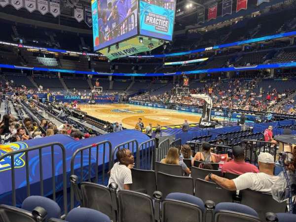 Benchmark International Arena, section: 128, row: h, seat: 3