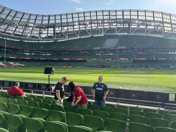 Aviva Stadium, section: 103, row: h, seat: 17
