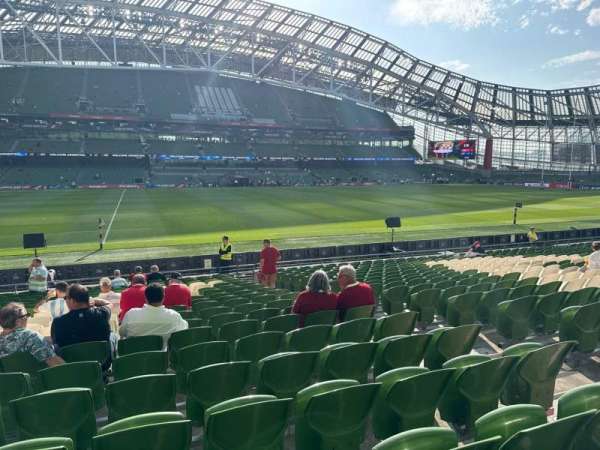 Aviva Stadium, section: 106, row: u, seat: 20