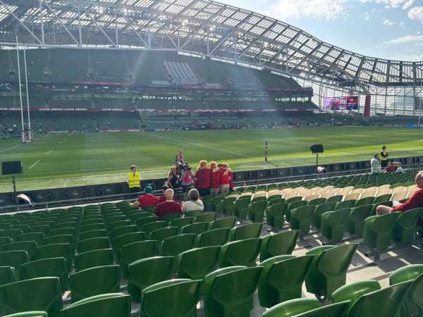 Aviva Stadium, section: 107, row: q, seat: 19