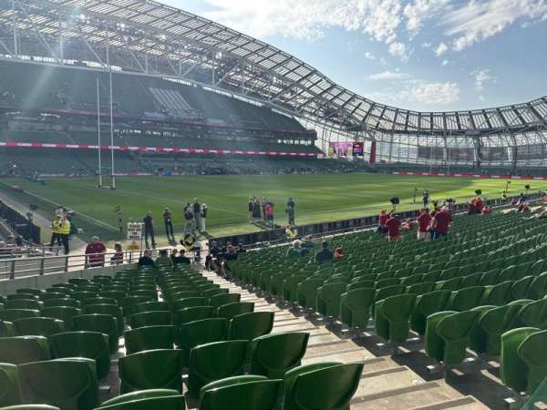 Aviva Stadium, section: 109, row: w, seat: 17