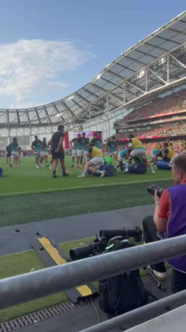 Aviva Stadium, section: 116, row: a, seat: 25