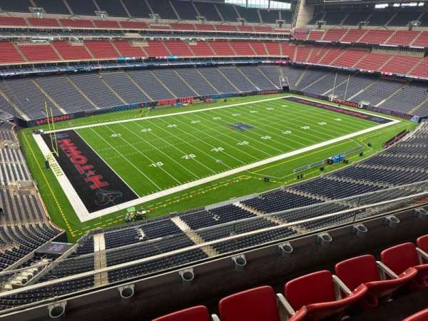 NRG Stadium, section: 539, row: j, seat: 9
