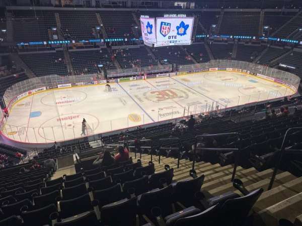 Van Andel Arena, section: 210, row: p, seat: 4