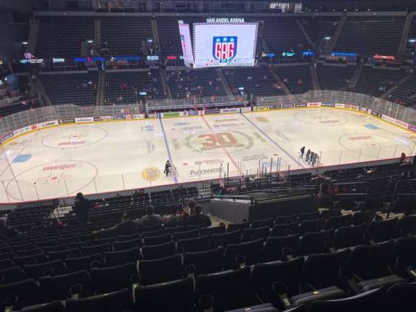 Van Andel Arena, section: 209, row: n, seat: 8
