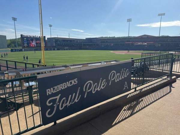 Baum-Walker Stadium, section: Foul Pole Patio