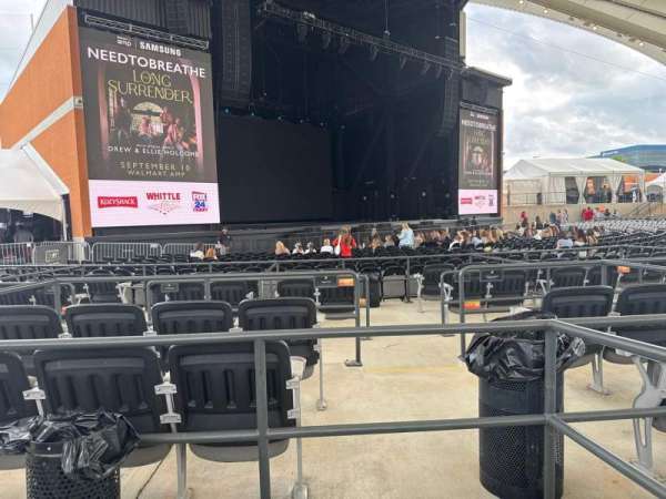 Walmart AMP, section: box 38, seat: 4