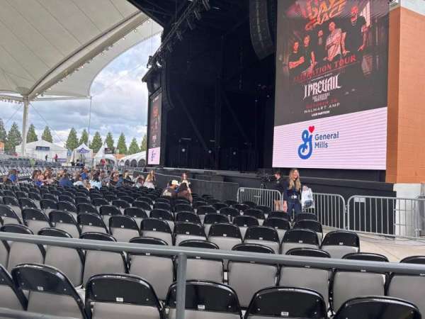Walmart AMP, section: box 1, seat: 8
