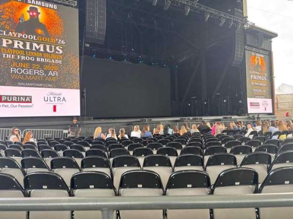 Walmart AMP, section: box 8, seat: 2