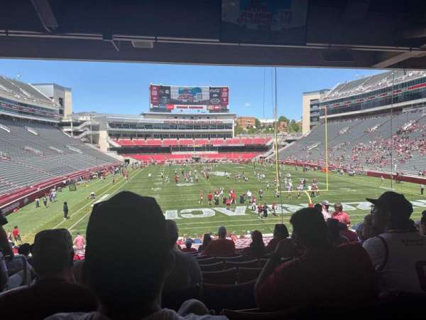 Razorback Stadium, section: 133, row: 27, seat: 19
