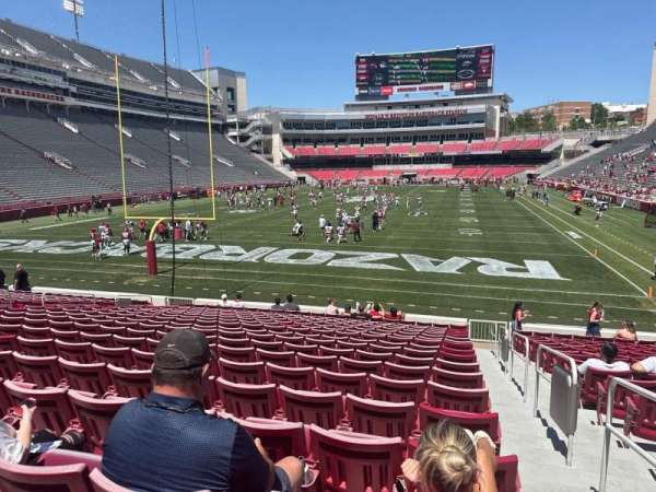 Razorback Stadium, section: 131, row: 18, seat: 1