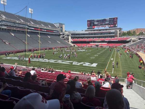 Razorback Stadium, section: 130, row: 23, seat: 1
