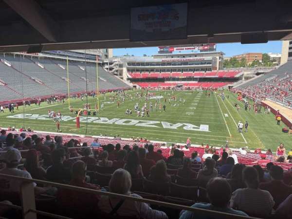 Razorback Stadium, section: 130, row: wc?, seat: 11