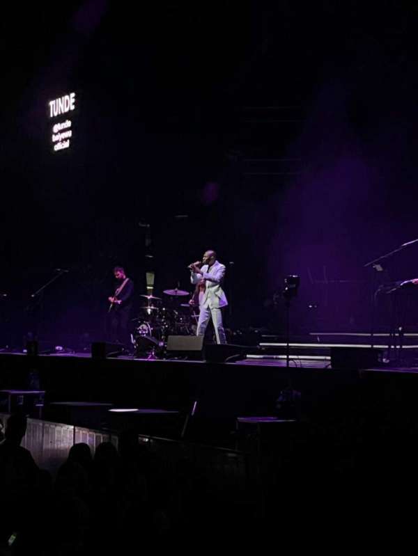 The O2, London, section: 112, row: D, seat: 383