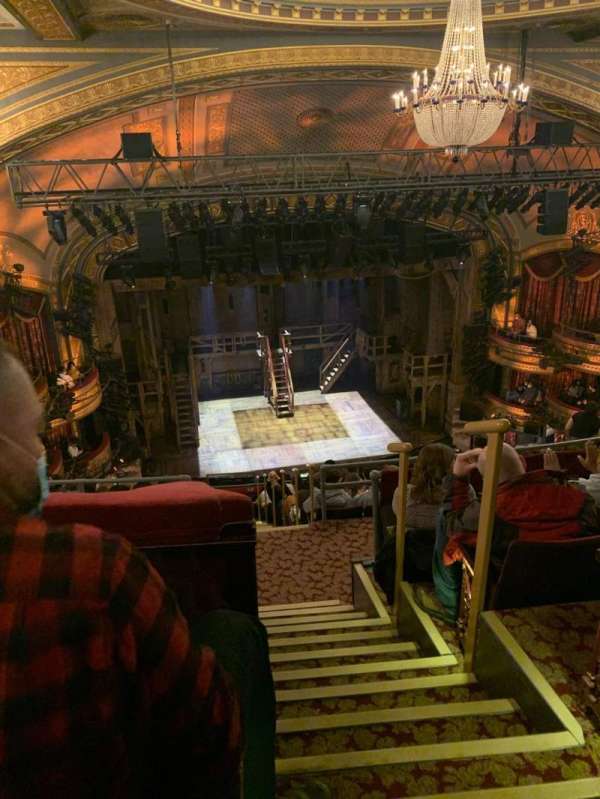 Richard Rodgers Theatre, section: Rear Mezzanine L, row: L, seat: 1