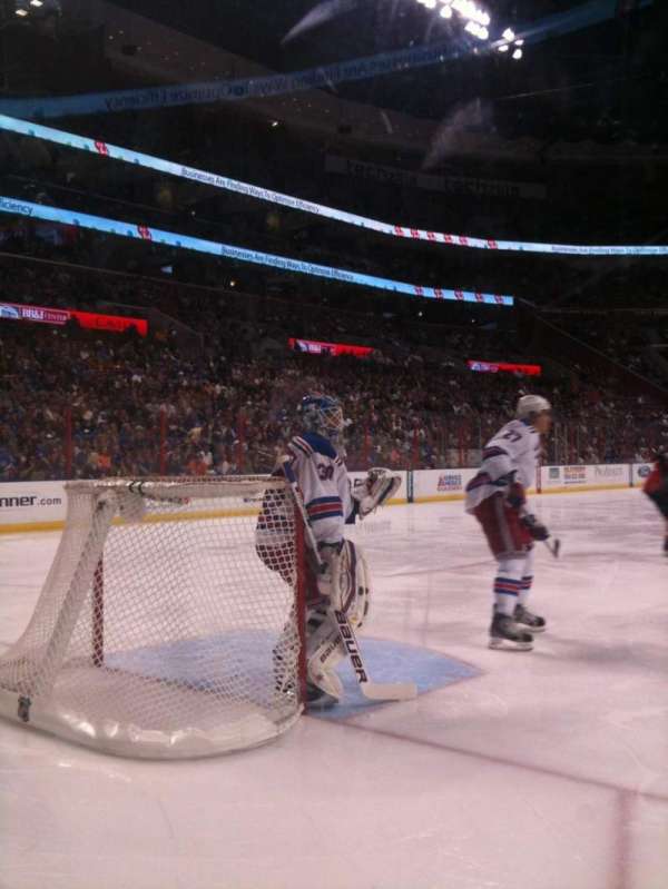 Amerant Bank Arena, section: 100, row: 1, seat: 1