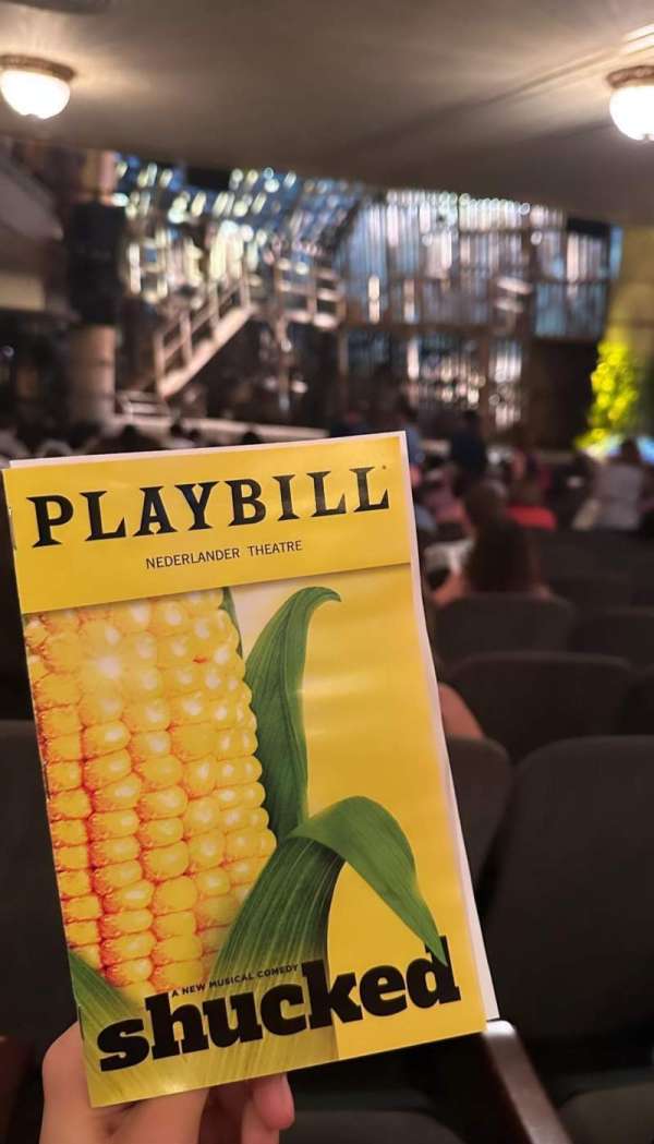 Nederlander Theatre, section: Orchestra L, row: Q, seat: 23
