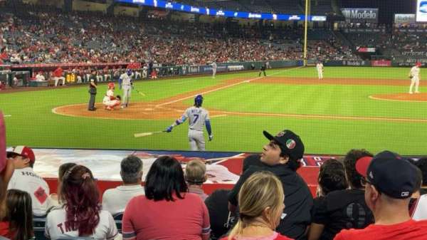 Angel Stadium, section: 123, row: K, seat: 6