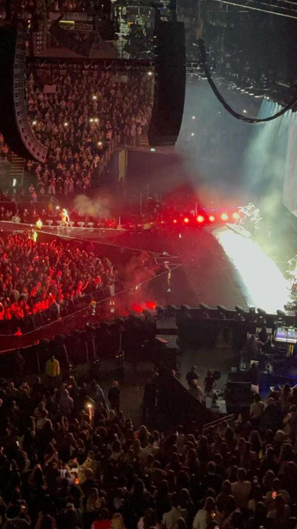 The O2, London, section: 112, row: Z, seat: 390