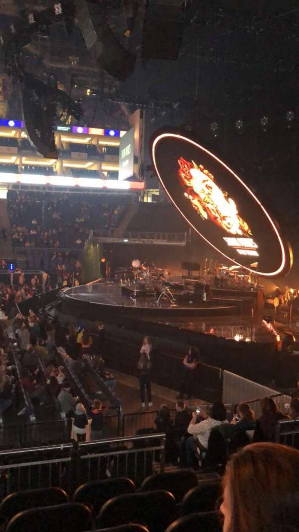The O2, London, section: 112, row: N, seat: 375