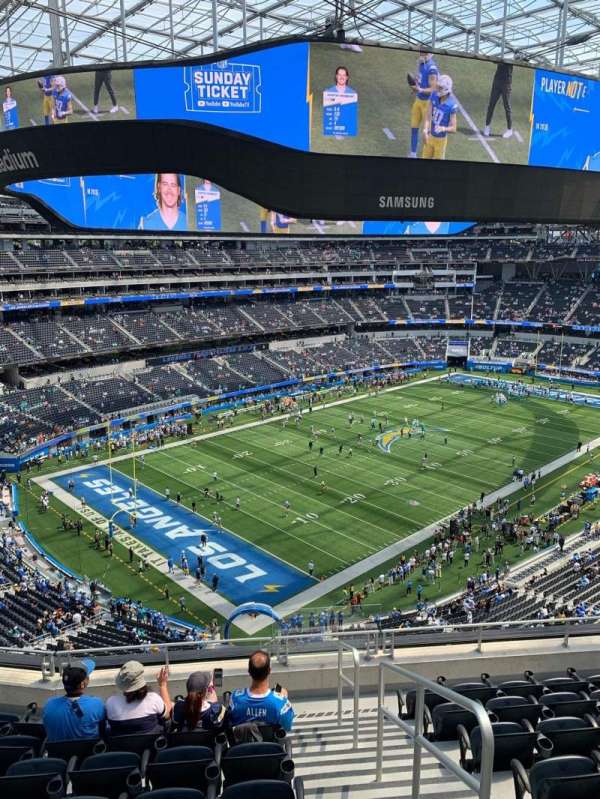 SoFi Stadium, section: 318, row: 8, seat: 1