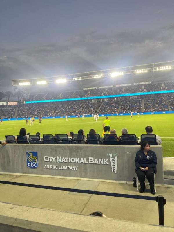 Dignity Health Sports Park, section: 109, row: A, seat: 20