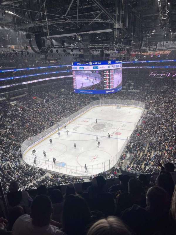 Crypto.com Arena, section: 307, row: 5, seat: 9