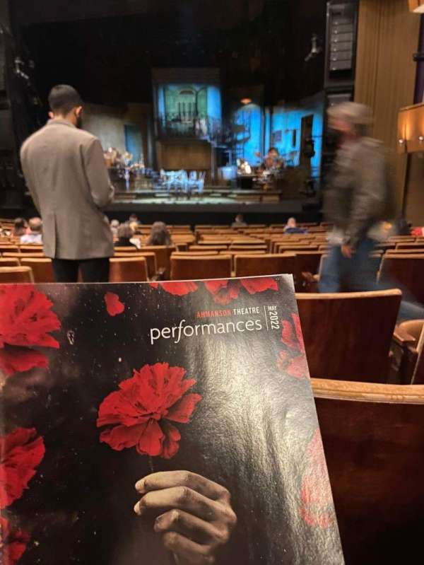 Ahmanson Theatre, section: Orchestra, row: Q, seat: 13