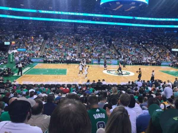 TD Garden, section: 13, row: 13, seat: 6