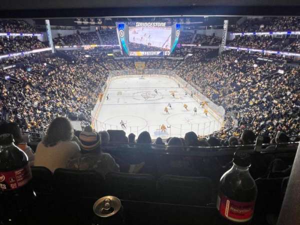 Bridgestone Arena, section: Hap, row: BAR, seat: 4
