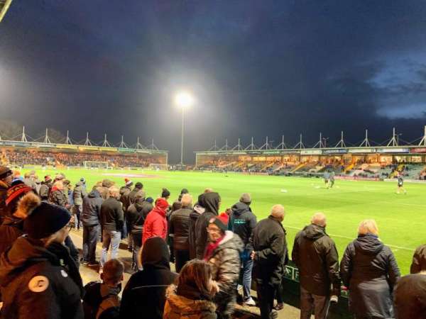 Huish Park, section: Screwfix stand, row: B, seat: 5