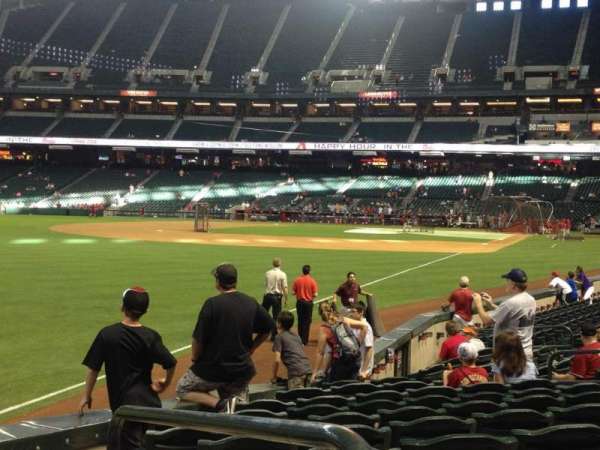 Chase Field, section: 136, row: 15, seat: 1