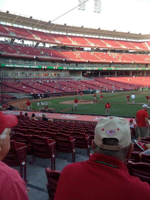 Great American Ball Park, section: 130, row: S, seat: 12